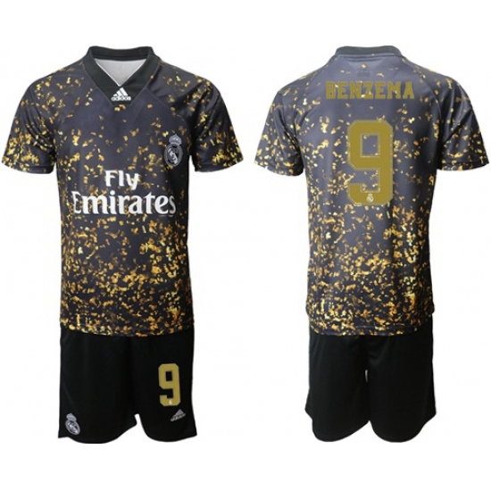Real Madrid #9 Benzema Camo Soccer Club Jersey