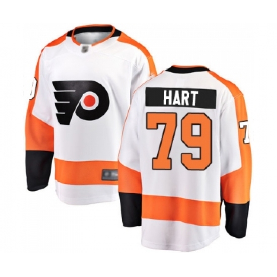 Youth Philadelphia Flyers #79 Carter Hart Fanatics Branded White Away Breakaway Hockey Jersey - Ujersey