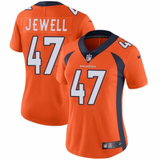 Women's Nike Denver Broncos #47 Josey Jewell Orange Team Color Vapor Untouchable Limited Player NFL Jersey - Ujersey