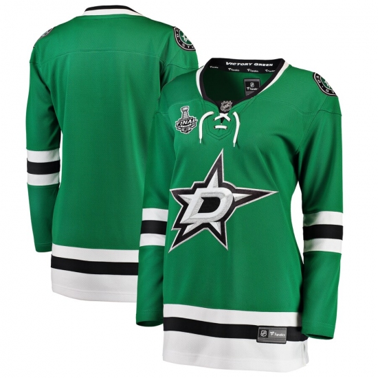 Women's Dallas Stars Blank Fanatics Branded Green 2020 Stanley Cup Final Bound Home Breakaway Jersey