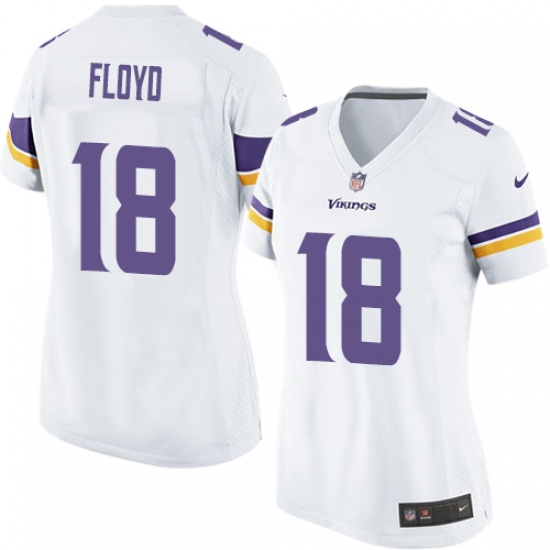 Women's Nike Minnesota Vikings #18 Michael Floyd Game White NFL Jersey - Ujersey