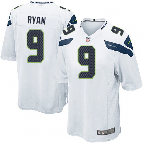 Men's Nike Seattle Seahawks #9 Jon Ryan Game White NFL Jersey - Ujersey