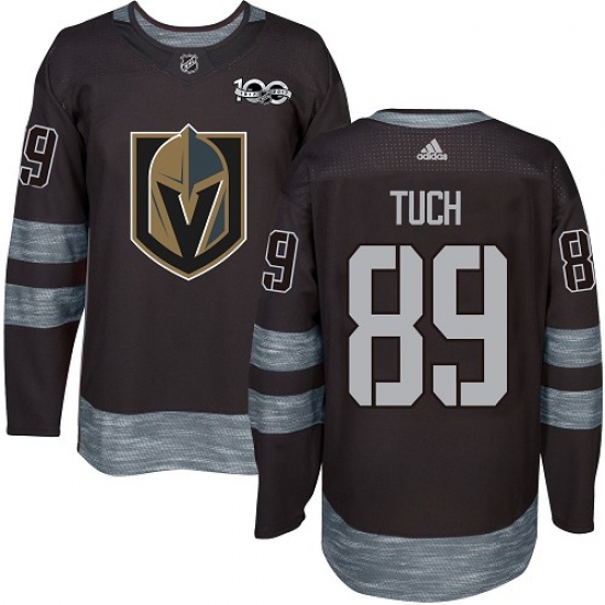 Men's Adidas Vegas Golden Knights #89 Alex Tuch Authentic Black 1917-2017 100th Anniversary NHL Jersey - Ujersey