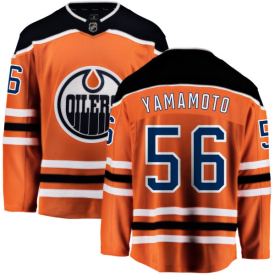 Youth Edmonton Oilers #56 Kailer Yamamoto Fanatics Branded Orange Home Breakaway NHL Jersey - Ujersey