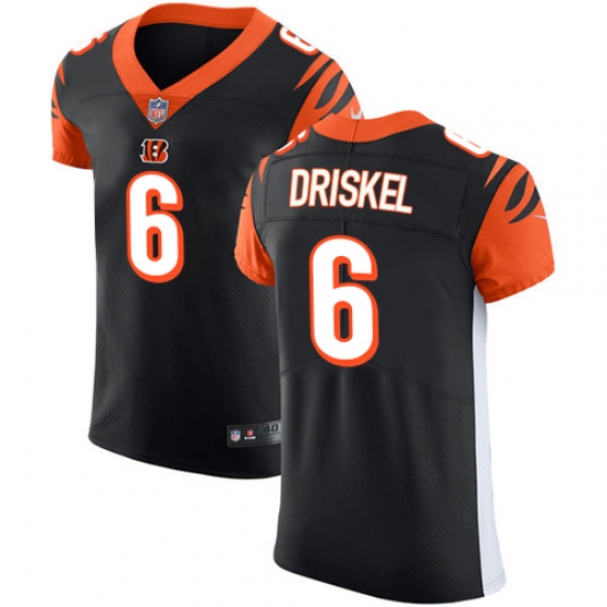 Men's Nike Cincinnati Bengals #6 Jeff Driskel Black Team Color Vapor Untouchable Elite Player NFL Jersey - Ujersey