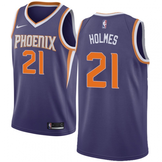 Youth Nike Phoenix Suns #21 Richaun Holmes Swingman Purple NBA Jersey - Icon Edition - Ujersey