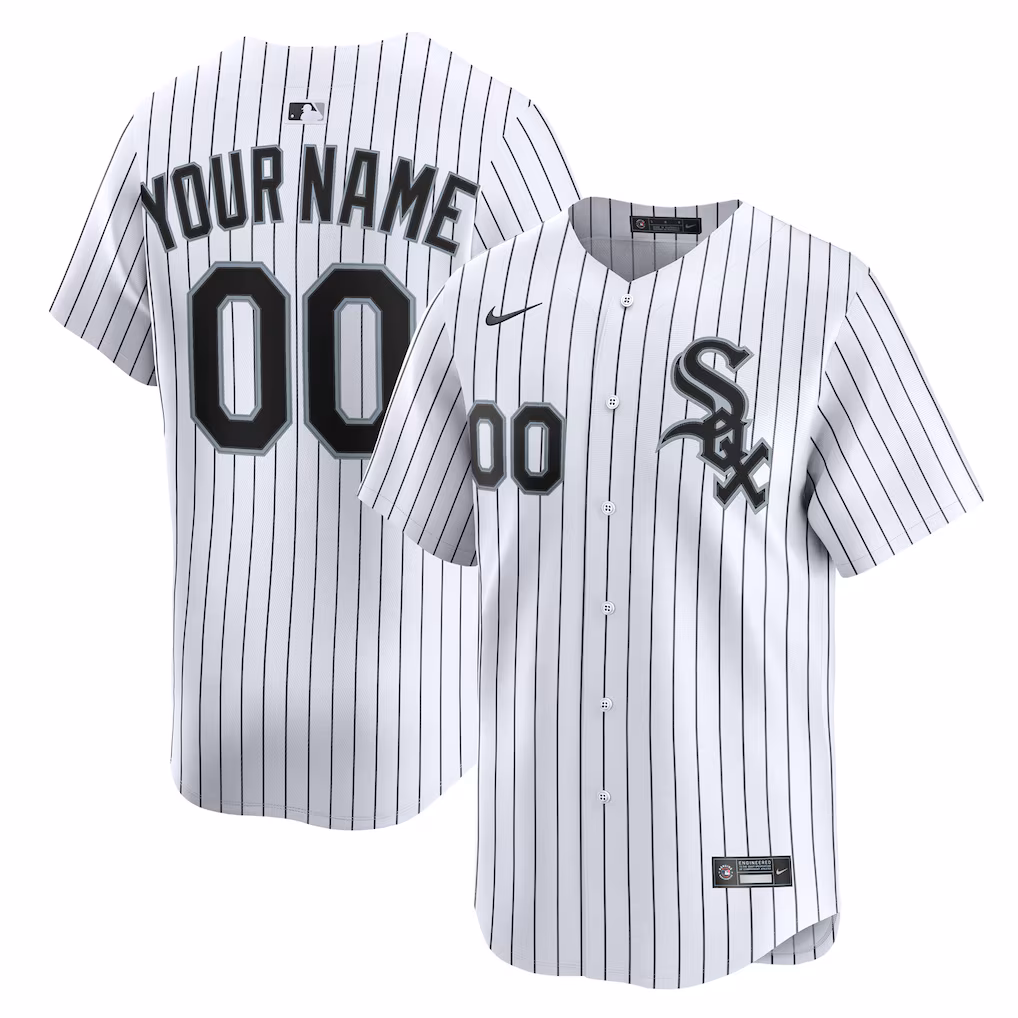 Youth Chicago White Sox  Nike White Home Custom Limited Jersey - Ujersey