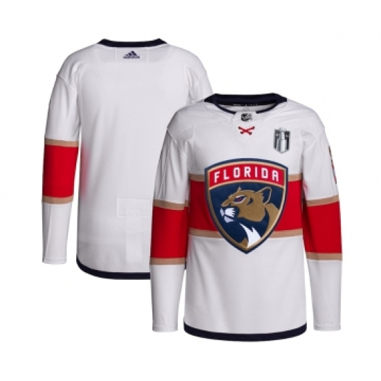 Men's Florida Panthers Blank White 2023 Stanley Cup Final Stitched Jersey - Ujersey
