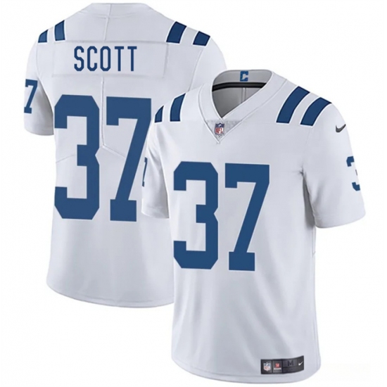 Men's Indianapolis Colts #37 Daniel Scott White 2025 Vapor Limited Football Stitched Jersey - Ujersey