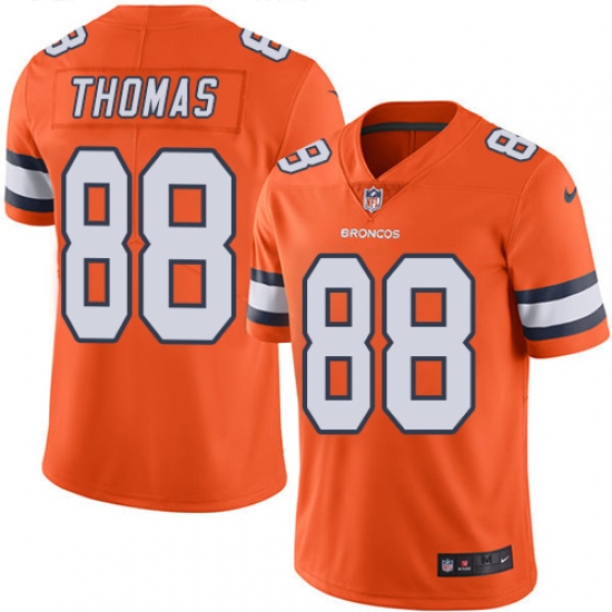 Youth Nike Denver Broncos #88 Demaryius Thomas Elite Orange Rush Vapor Untouchable NFL Jersey - Ujersey