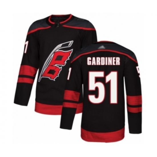 Youth Carolina Hurricanes #51 Jake Gardiner Authentic Black Alternate Hockey Jersey - Ujersey