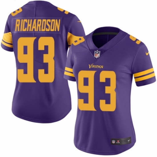 Women's Nike Minnesota Vikings #93 Sheldon Richardson Limited Purple Rush Vapor Untouchable NFL Jersey - Ujersey