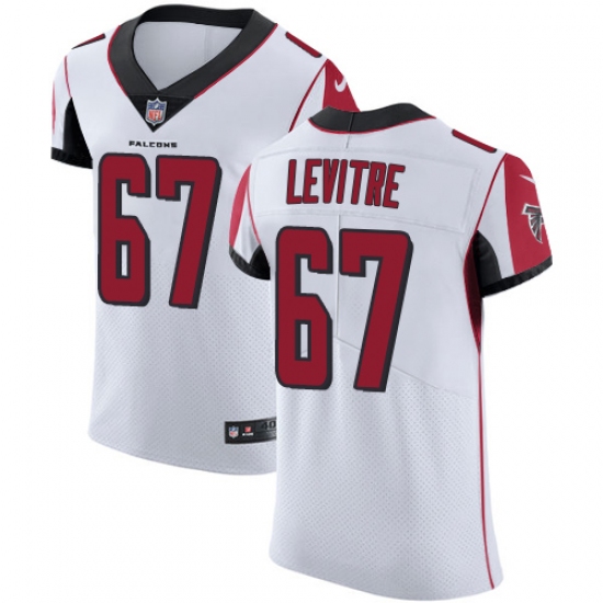 Men's Nike Atlanta Falcons #67 Andy Levitre White Vapor Untouchable Elite Player NFL Jersey - Ujersey