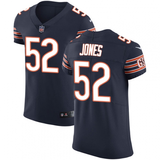 Men's Nike Chicago Bears #52 Christian Jones Navy Blue Team Color Vapor Untouchable Elite Player NFL Jersey - Ujersey