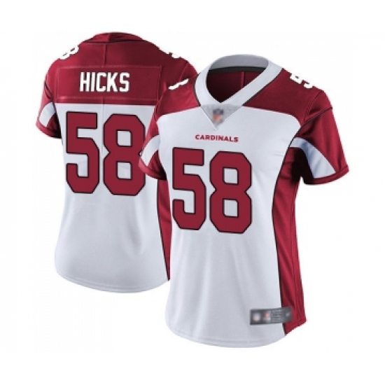 Women's Arizona Cardinals #58 Jordan Hicks White Vapor Untouchable Limited Player Football Jersey - Ujersey