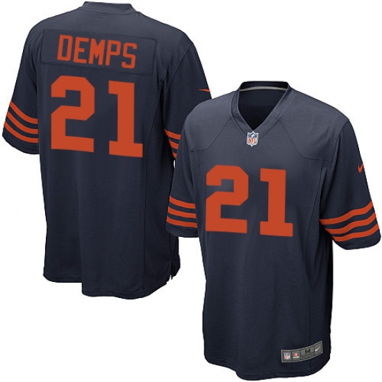 Men's Nike Chicago Bears #21 Quintin Demps Game Navy Blue Alternate NFL Jersey - Ujersey