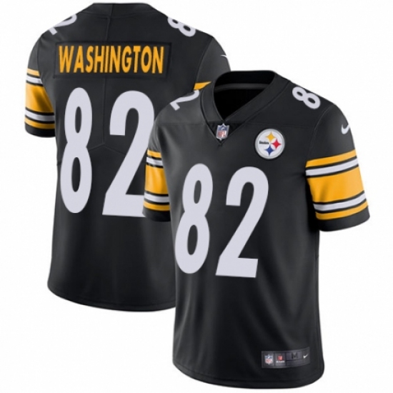 Youth Nike Pittsburgh Steelers #82 James Washington Black Team Color Vapor Untouchable Limited Player NFL Jersey - Ujersey