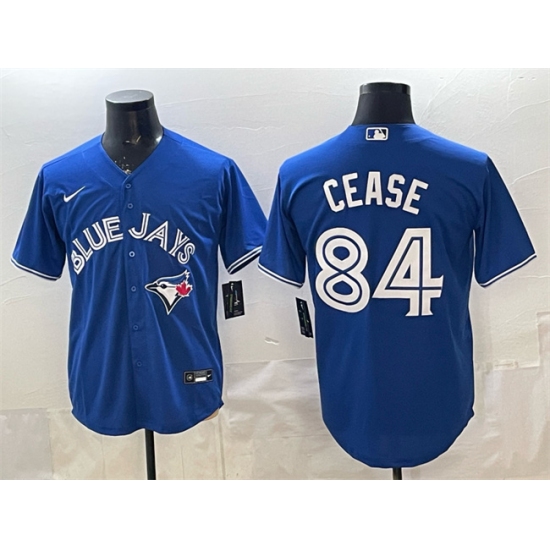 Men's Toronto Blue Jays #84 Dylan Cease Blue 2025 Cool Base Stitched Baseball Jersey - Ujersey