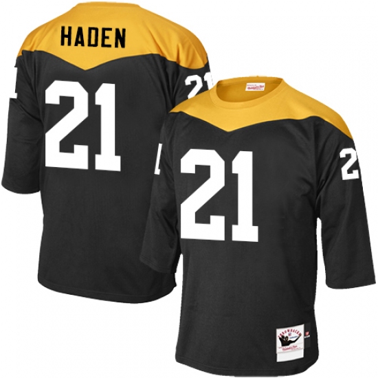 Men's Mitchell and Ness Pittsburgh Steelers #21 Joe Haden Elite Black 1967 Home Throwback NFL Jersey - Ujersey