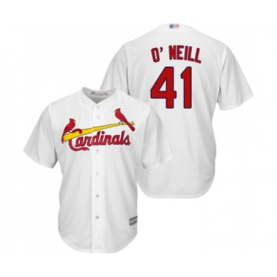 Men's St. Louis Cardinals #41 Tyler O Neill Replica White Home Cool Base Baseball Jersey - Ujersey