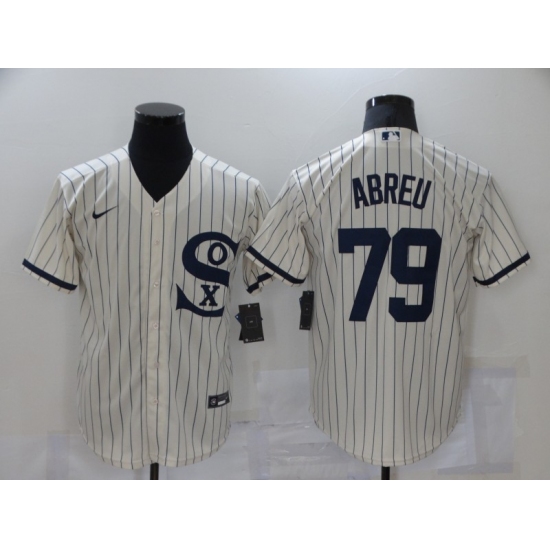 Men's Chicago White Sox #79 Jose Abreu Cream Game 2021 Field of Dreams Jersey - Ujersey
