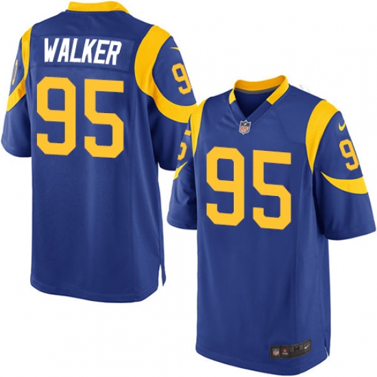 Men's Nike Los Angeles Rams #95 Tyrunn Walker Game Royal Blue Alternate NFL Jersey - Ujersey