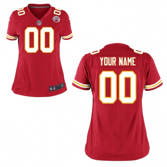 Women's Kansas City Chiefs Nike Red Custom Game Jersey