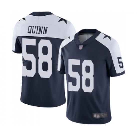 Men's Dallas Cowboys #58 Robert Quinn Navy Blue Throwback Alternate Vapor Untouchable Limited Player Football Jersey - Ujersey