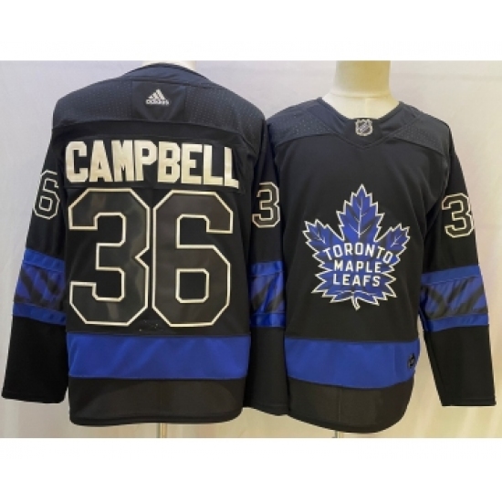 Men's Toronto Maple Leafs #36 Jack Campbell Black X Drew House Inside Out Stitched Jersey - Ujersey