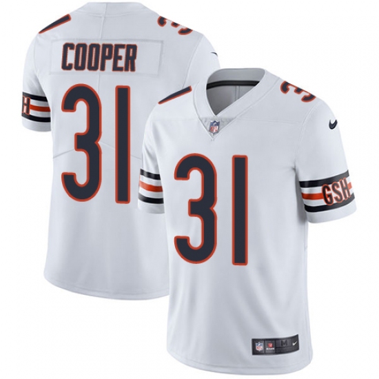 Men's Nike Chicago Bears #31 Marcus Cooper White Vapor Untouchable Limited Player NFL Jersey - Ujersey