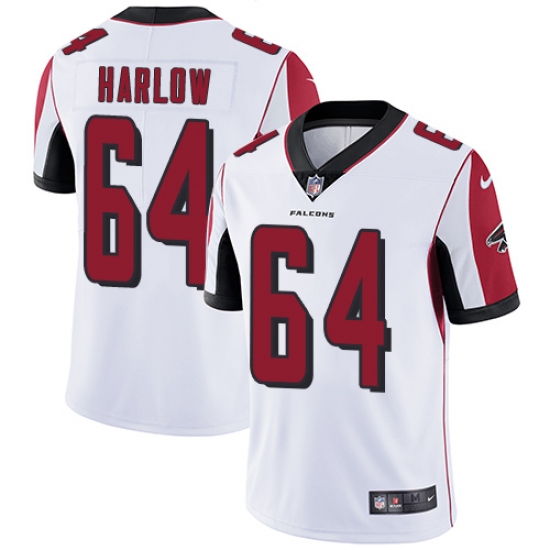 Youth Nike Atlanta Falcons #64 Sean Harlow White Vapor Untouchable Limited Player NFL Jersey - Ujersey