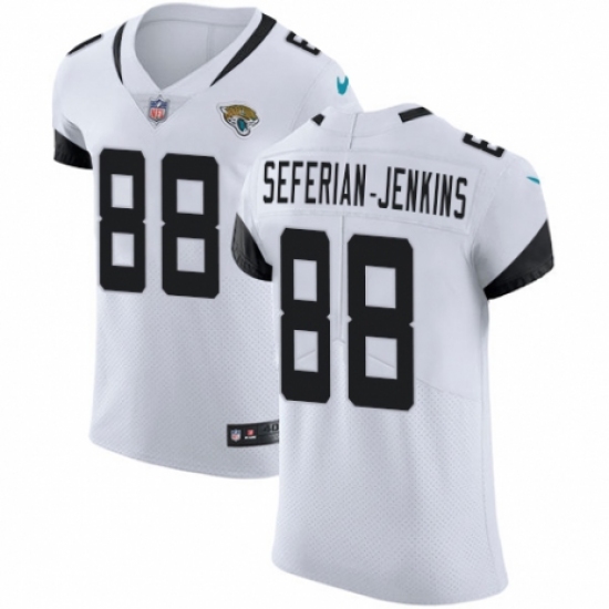 Men's Nike Jacksonville Jaguars #88 Austin Seferian-Jenkins White Vapor Untouchable Elite Player NFL Jersey - Ujersey