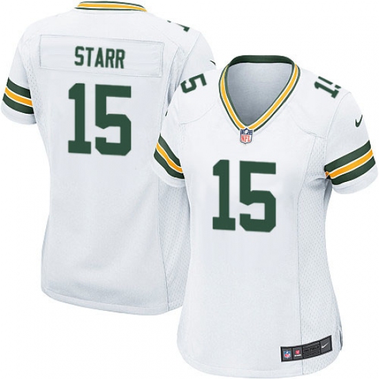 Women's Nike Green Bay Packers #15 Bart Starr Game White NFL Jersey - Ujersey
