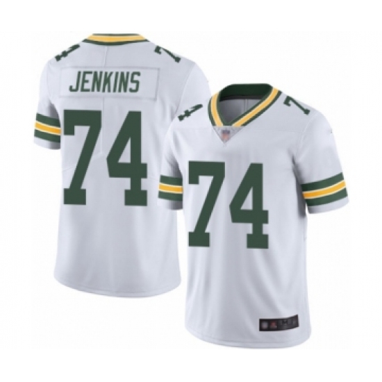 Men's Green Bay Packers #74 Elgton Jenkins White Vapor Untouchable Limited Player Football Jersey - Ujersey