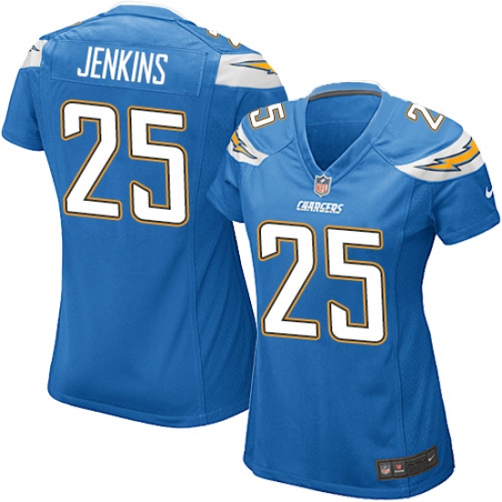 Women's Nike Los Angeles Chargers #25 Rayshawn Jenkins Game Electric Blue Alternate NFL Jersey - Ujersey