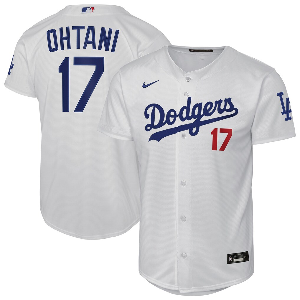 Youth Los Angeles Dodgers Shohei Ohtani Nike White Home Stadium Jersey - Ujersey