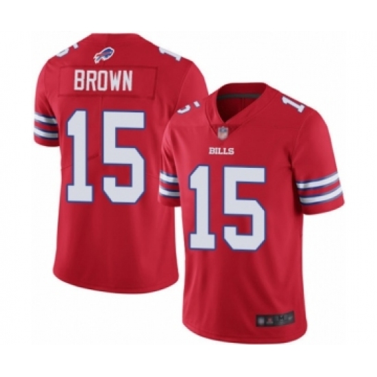 Youth Buffalo Bills #15 John Brown Limited Red Rush Vapor Untouchable Football Jersey - Ujersey