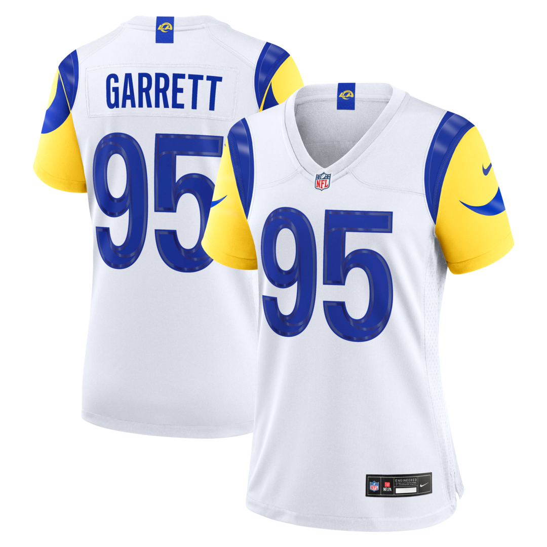 Women's Los Angeles Rams Myles Garrett Nike White Game Jersey - Ujersey