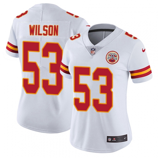 Women's Nike Kansas City Chiefs #53 Ramik Wilson White Vapor Untouchable Elite Player NFL Jersey - Ujersey