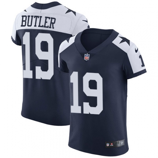 Men's Nike Dallas Cowboys #19 Brice Butler Navy Blue Throwback Alternate Vapor Untouchable Elite Player NFL Jersey - Ujersey