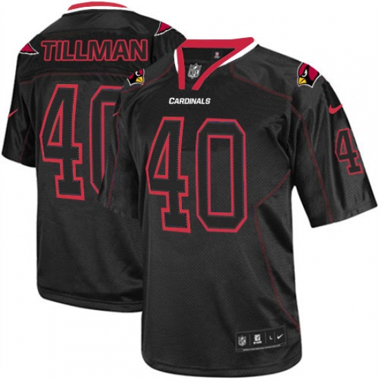 Men's Nike Arizona Cardinals #40 Pat Tillman Elite Lights Out Black NFL Jersey - Ujersey