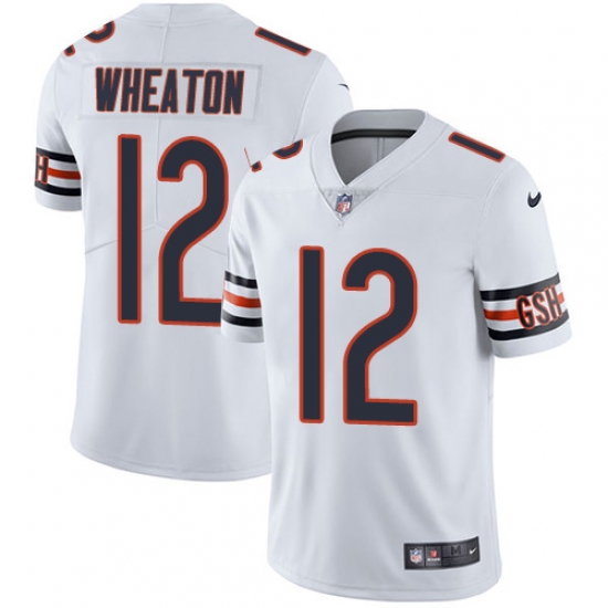 Youth Nike Chicago Bears #12 Markus Wheaton White Vapor Untouchable Limited Player NFL Jersey - Ujersey