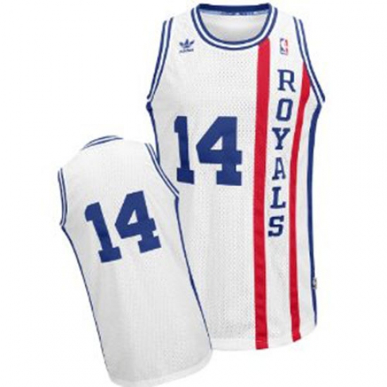 Men's Adidas Sacramento Kings #14 Oscar Robertson Swingman White Throwback NBA Jersey - Ujersey