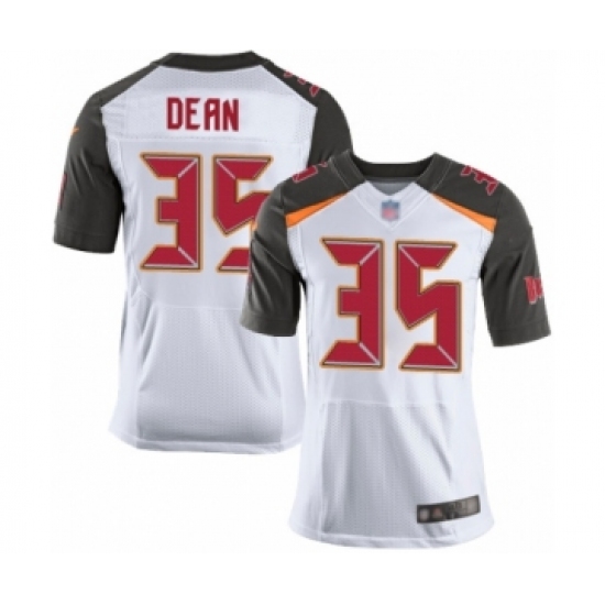 Men's Tampa Bay Buccaneers #35 Jamel Dean Elite White Football Jersey - Ujersey