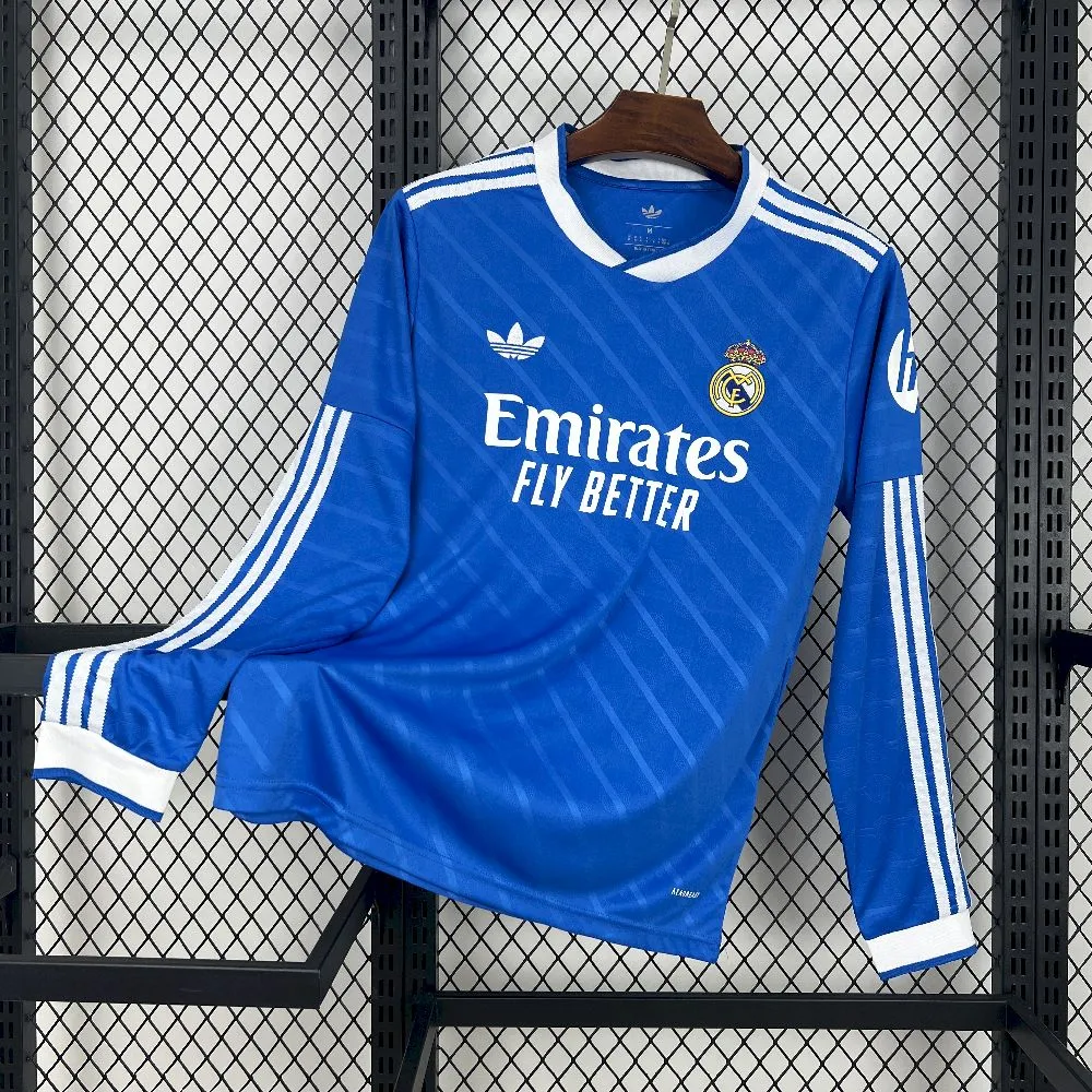 Real Madrid Soccer Jersey Third Away Long Sleeve Custom Shirt 2025/26 - ujerseystore