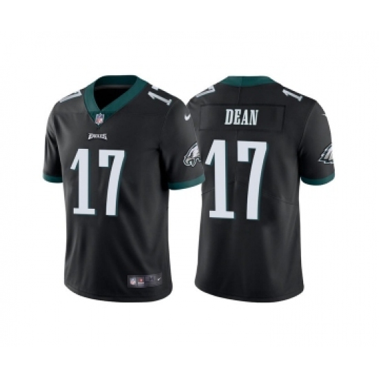 Men's Philadelphia Eagles #17 Nakobe Dean Black Vapor Untouchable Limited Stitched Jersey - Ujersey