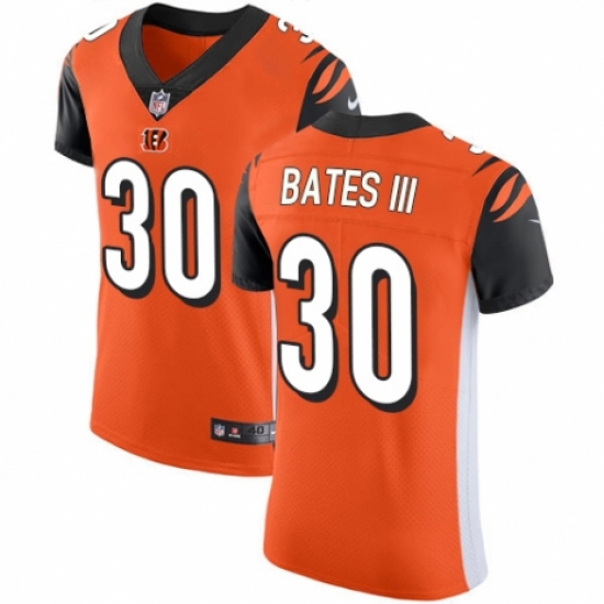 Men's Nike Cincinnati Bengals #30 Jessie Bates III Orange Alternate Vapor Untouchable Elite Player NFL Jersey - Ujersey
