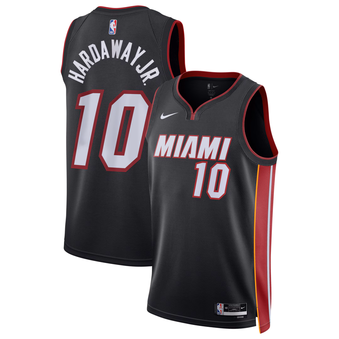 Unisex Miami Heat Tim Hardaway Jr. Nike Black Swingman Jersey - Icon Edition - Ujersey