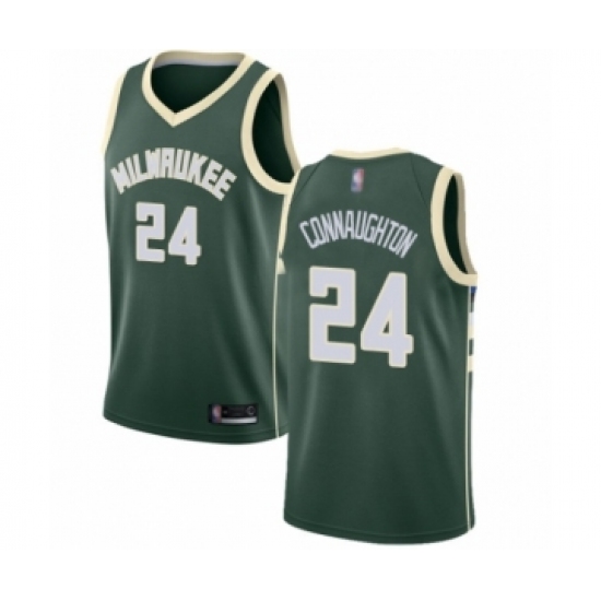 Youth Milwaukee Bucks #24 Pat Connaughton Swingman Green Basketball Jersey - Icon Edition - Ujersey