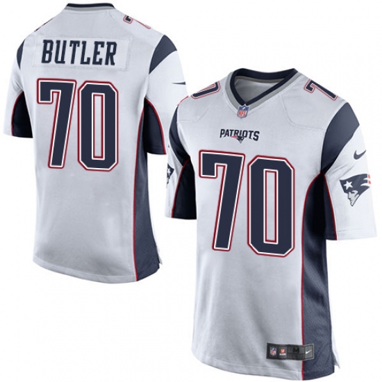 Men's Nike New England Patriots #70 Adam Butler Game White NFL Jersey - Ujersey